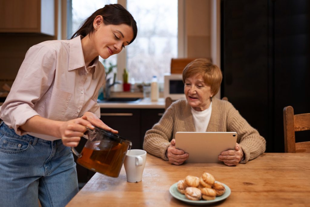 Daily personal care support at home.