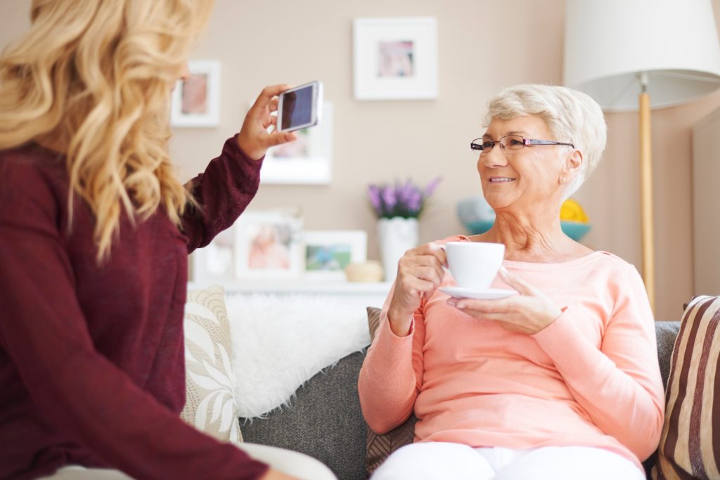 In-home aged care support for an older adult.